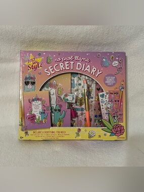 No Prob-llama Secret Diary Set - Pink & Multi
